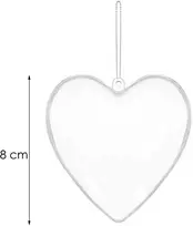 Kalėdinis akrilo burbulas Springos 8 cm