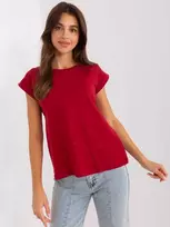 Basic Feel Good Marškinėliai-RV-TS-4833.00X-bordo