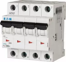 Eaton Grandinės pertraukiklis 4P D 40A 6kA AC PL6-D40/4 166551