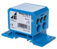 Elektro-Plast Paskirstymo blokas 2x4-50mm2 + 3x4-35mm2 + 4x2.5-25mm2 mėlynas DB2-N