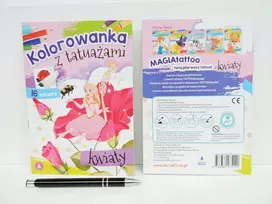 Skrzat Wydawnictwo Kolorow.su tatuiruotė. Gėlės 75120