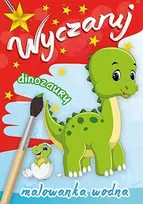Skrzat Wydawnictwo Piešimo ant vandens knyga A4 Suburkite dinozaurus SKRZAT 154326