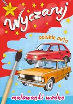 Vandens tapybos knyga A4 Sužavėkite lenkiškus automobilius. Akvarelės SKRZAT 072341