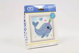 Diamond Dotz Deimantinė mozaika MAGIC NARWAHL 9x9 cm