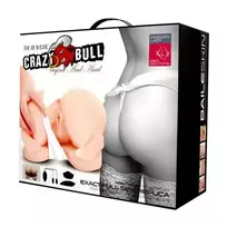 Crazy Bull Dvigubas analinis vaginalinis vibruojantis masturbatorius