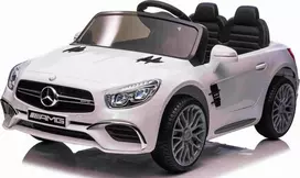 Ramiz Elektrinė mašina vaikams Mercedes Benz AMG SL65 S baltos spalvos