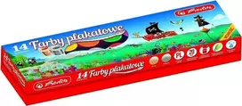 Herlitz Mokyklos plakatas dažai 14kol 20ml Premium aukso / sidabro - 0009567207