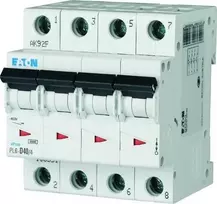 Eaton Grandinės pertraukiklis 4P B 40A 6kA AC PL6-B40/4 166502