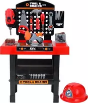 FunFit Žaislinis meistro įrankių rinkinys, įrankių komplektai Workbench With Tools