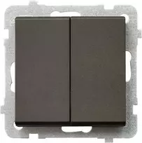 Ospel žvakių laikiklis Sonata 16AX IP20 šokoladinis metalinis (ŁP-2R/m/40)