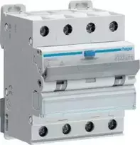 Hager Liekamosios srovės grandinės pertraukiklis 4P C 32A 0.03A A tipo 6kA RCBO (ADM482C)