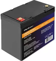 „Qoltec LiFePO4“ ličio-geležies-fosfato akumuliatorius | 12,8 V | 50 Ah | 640 Wh | BMS
