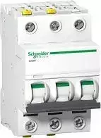 Schneider Electric grandinės pertraukiklis iC60H 3P 50A charakteristika C (A9F07350)