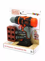 Black & Decker Juodas & Decker „Smoby Juodas & Decker Electronic Driller-CRUSTR“ su plyta