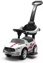 Baby Mix RACER baltas kūdikio šokliukas su garsais ir atrama
