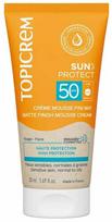 Kremas įdegio priežiūrai veidui Topicrem Sun Protect Matte Finish Mousse-Cream SPF50+, 50 ml