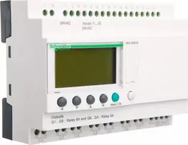 Schneider Electric „Zelio Logic“ išmanioji modulinė relė – 24 I/O – 24 V kintamoji srovė – laikrodis – ekranas SR3B261B