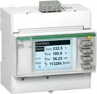 Schneider Electric „Schneider“ tinklo parametrų matuoklis, skaitmeninis, skirtas DIN bėgeliui, su Modbus RS485 2 įvesčių/2 išvesčių ryšiu (METSEPM3255)