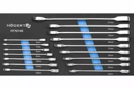 Sourcing Raktų komplektas Hogert HT7G146; 6-21 mm; 16 vnt.
