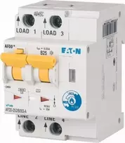 Eaton Gaisro kibirkšties detektorius 2P B 25A 0.03A tipas A AFDD-25/2/B/003-A 187225