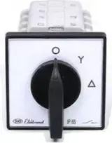 Elektromet Star-delta kumštelio jungiklis 16A 3P už skydelio su priekine plokšte IP65 LUK 16-22 (921610)