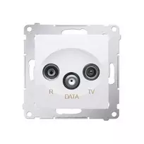Kontakt-Simon R- TV- DATA baltas antenos lizdas (DAD.01 / 11)