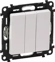 Legrand Triple Valena Life 10AX balta (752103)