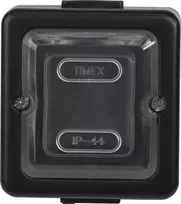 Timex Elektro WNT-5J CZA LOFT Laiptų jungiklis n/t IP44 juoda /juoda gumuotas raktas/ WNT-5J CZA