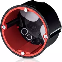 Simet 86161007 Ugniai atspari dėžė su membrana, hermetiška, akustinė, juoda, 50 gylio, su vamzdžių ir kabelių įvadu 86161007