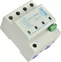 Simet viršįtampių iškroviklis, pagrįstas kibirkštinio tarpo pagrindu 4P 50kA 230V SIMTEC SI50 B+C Type 1+2 pilka 85205003