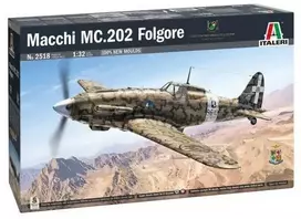 Italeri Macchi C.202 Folgore 1/32 plastikinis lėktuvo surinkimo rinkinys