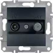 Schneider Electric Asfora TV-SAT galinis lizdas be antracito rėmo (EPH3400171)