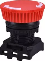 Eti-Polam Vairuoti su grybų mygtuką, 40 mm raudona (EGM-T-R 004771290)