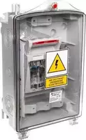 Apator ZK RBK 00/T jungiamoji dėžutė /PEN bėgis + V formos gnybtai/ skaidrus 63-811656-131