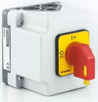 PCE kumštelio jungiklis 0-1 3P 16A IP65 korpuse (ML016.3-RG3/OB)