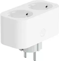 Išmanioji rozetė dviguba, Wi-Fi, 3680W, IP20, energijos matavimo ir laikmačio funkcija, TUYA, WOOX