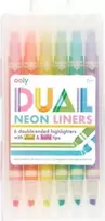 Ooly Dual Liner neoniniai markeriai 6 spalvų