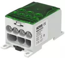 MOREK Paskirstymo blokas OJL400A žalias įėjimas: 1xAL/CU 95-240mm2 išėjimas: 3x6-50mm2 4x2,5-35mm 1000V MAB1401B10