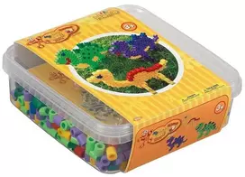 Hama Beads Hama - Maxi karoliukai - 600 karoliukų ir 1 perforuota lenta dėžutėje - Dinozauras (8742)