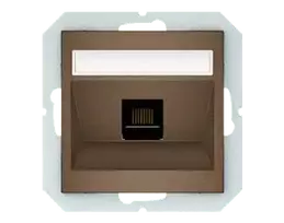 Vilma Kompiuterio lizdas, 1 vietos QUADRUM QR 1000, be rėmelio, mocha sp.