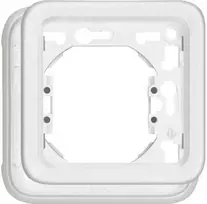 Legrand LEGR FR Abdeckrahmen 1-fach70792Feuchtraum Aufputz Plexo IP55 artic