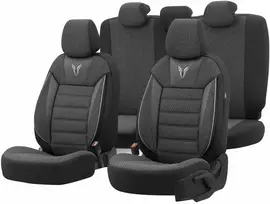 Komplet Universalūs sėdynių užvalkalai OTOM, TORO - juoda