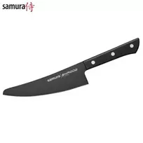 Samura Shadow Small Chef's Kitchen peilis 166 mm AUS-8 nelipni tamsi danga 58 HRC