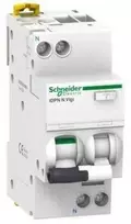 Schneider Electric Schneider diferencinis srovės perjungiklis su srovės perjungikliu 20A 30mA tipo AC 1- field + N - A9D31620
