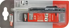 AW-Tools AWTOOLS AUTOMATINIS PIEŠTUKAS + ŠERDELĖS 6vnt.