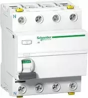 Schneider Electric Schneider Liekamosios srovės grandinės pertraukiklis iID 4P 40A 30mA tipo SI (A9Z31440)