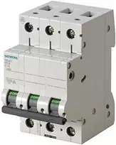 Siemens Grandinės pertraukiklis 3P B 25A 10kA AC 5SL4325-6