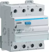 Hager Polo CDF640D Liekamosios srovės grandinės pertraukiklis 4P 40A 30mA 10kA tipas F CDF640D