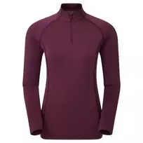 Moteriški termo marškinėliai Montane Fem Dart Thermo Zip Neck - Juoda - L