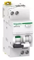 Schneider Electric Schneider Diferencijuotas srovės perjungiklis su perjungikliu 4A 30mA tipo AC 1- field + N - A9D55604